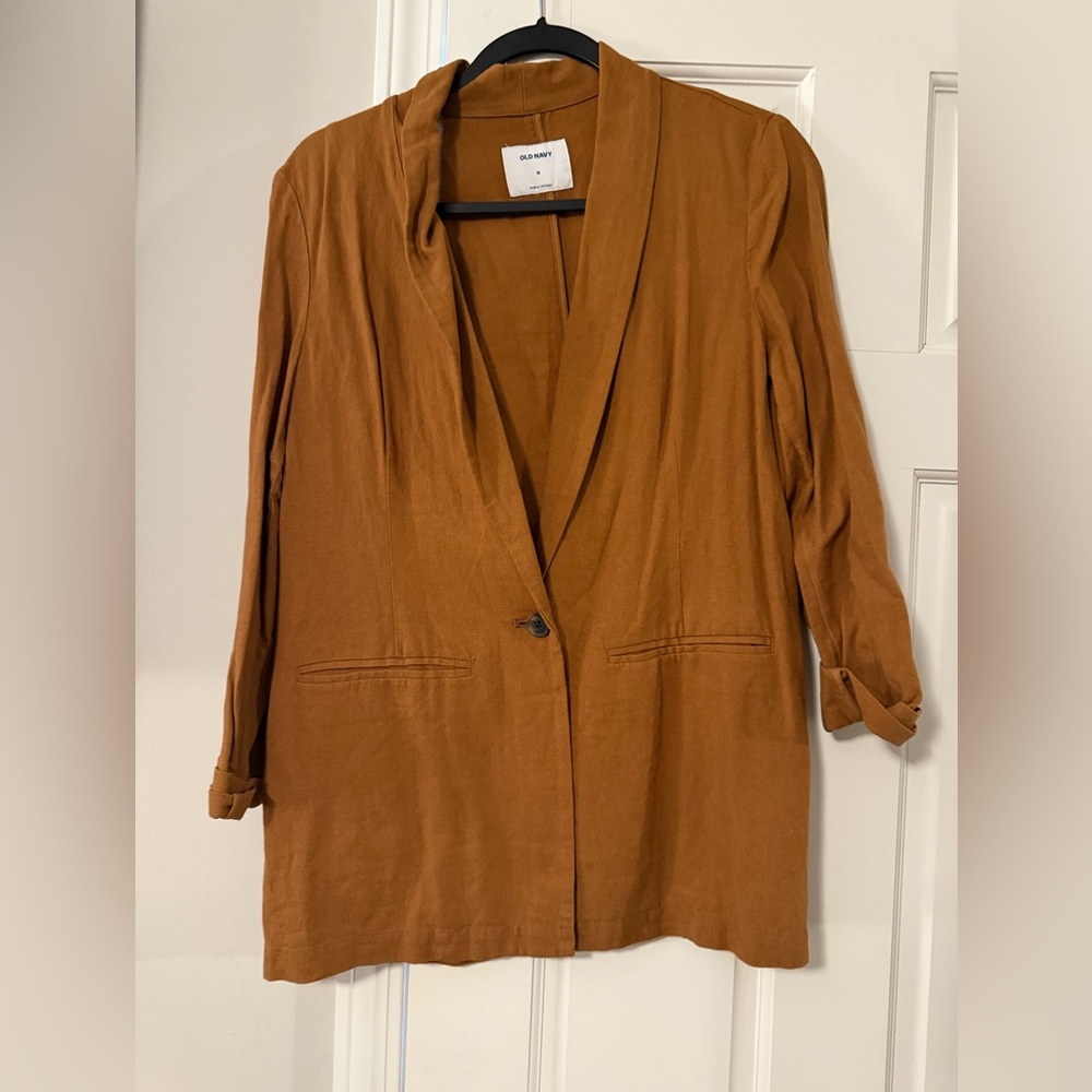 BRAND NEW! Old Navy Linen-Blend Blazer, Size M